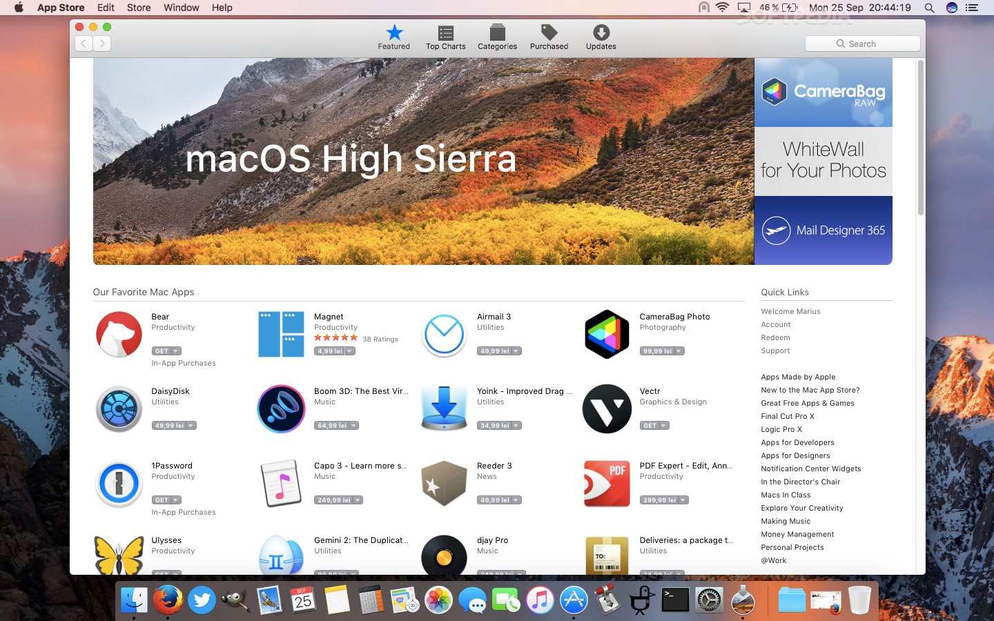 update microsoft outlook for mac os high sierra